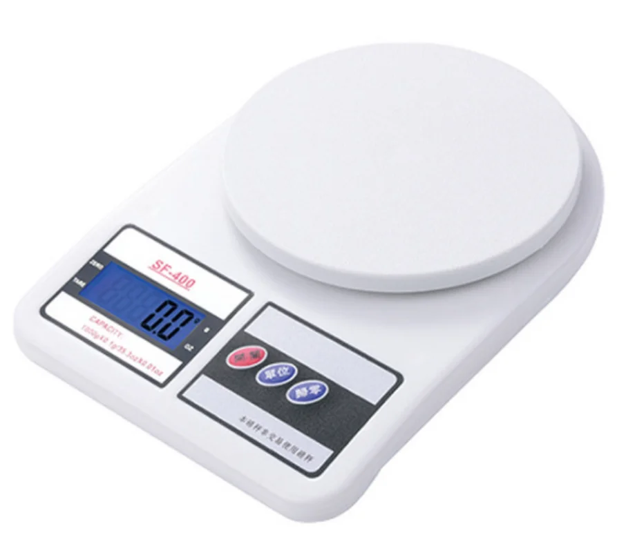 Smart Personal Durable Rectangle Multifunction Electronic Kitchen Weight Digital Food Weighing Scale SF400