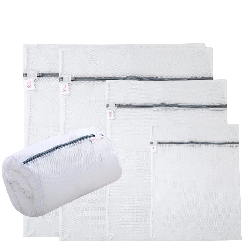 
High Quality Honeycomb Fabric Foldable Polyester Mesh Laundry Wash Bag For Laundry 