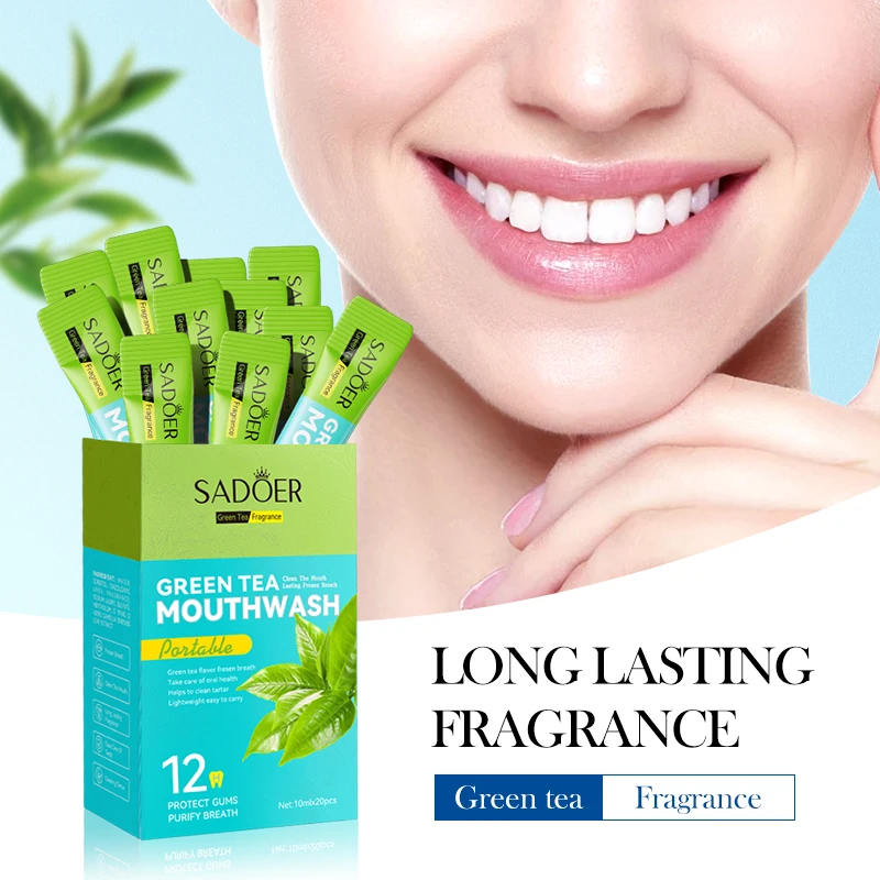 New Arrival Mint Flavored Green Tea Watermelon Mango Coconut Grape Coffee Mouthwash Freshening Breath Whitening Teeth Oral Care