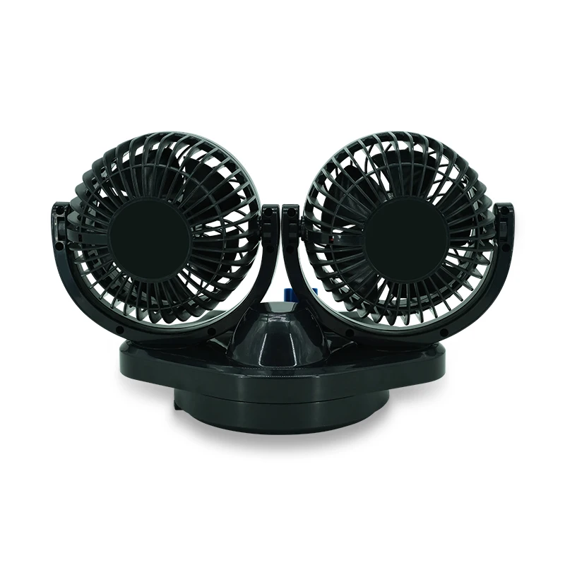 Mitchell car fan 12V 4inch two speed car cooling fan double head oscillating low noise portable fan