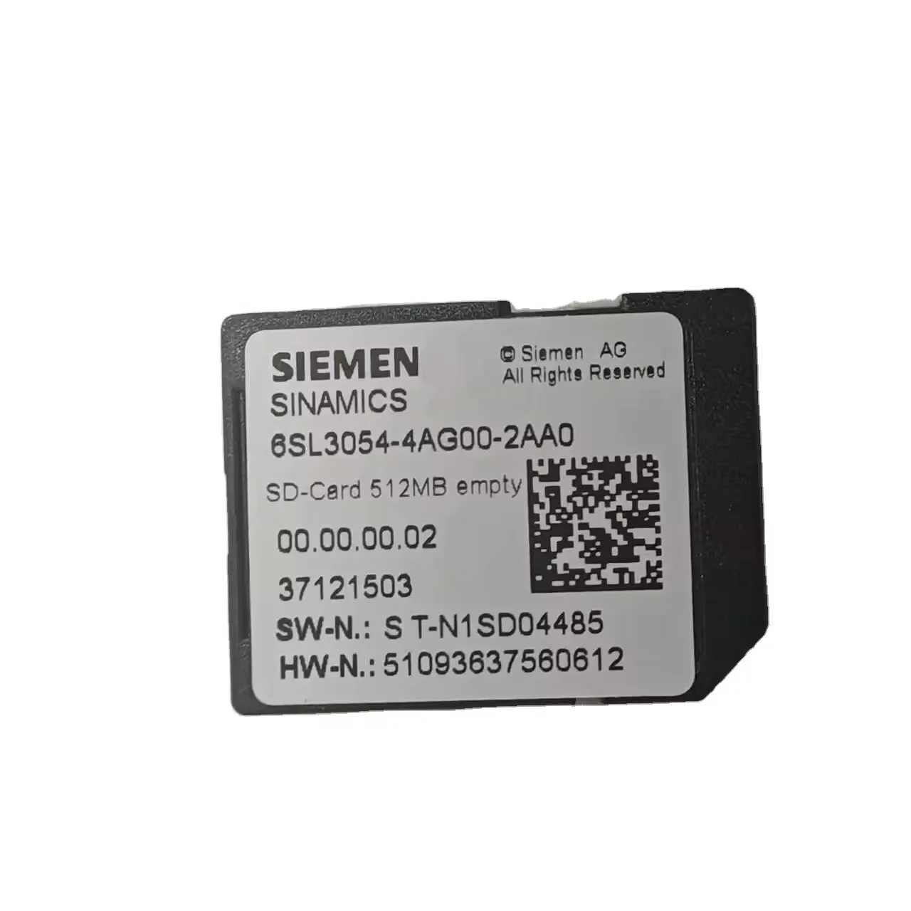 Новый оригинал с расширенной картой памяти 512MB 6SL3054-4AG00-2AA0-Z F01 6SL-4-20 E 64- F +