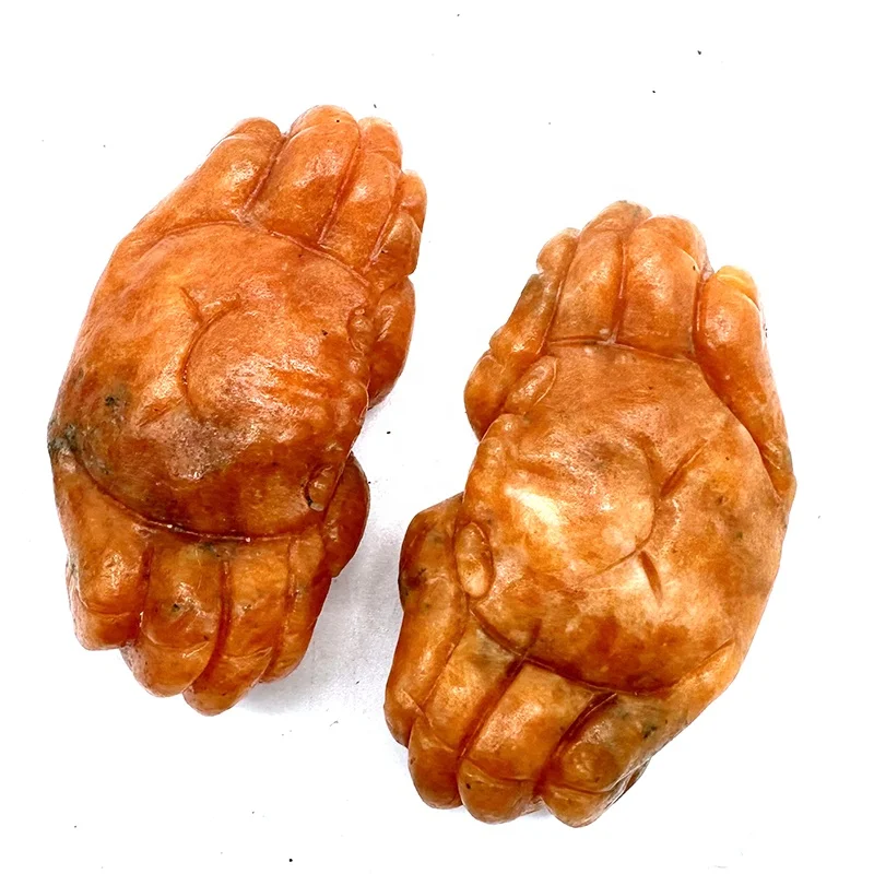 Semi-precious Stone Figurine Crafts Gemstone Sun Stone Crabs Healing Crystal Animal Carvings