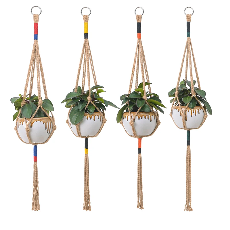 Macrame plant pot wall hanging decor handicrfts home decor macrame plant hangers boho garden decor