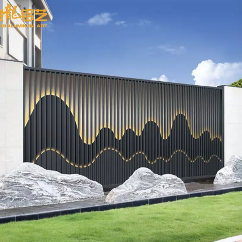 Manufacturer direct selling modern garden color solid powder coating decorative aluminum fence board