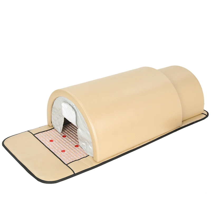 Portable 360 Degree Complete Coverage Personal Pemf Chakra Mat Far Infrared Sauna Dome Capsule With Pillow