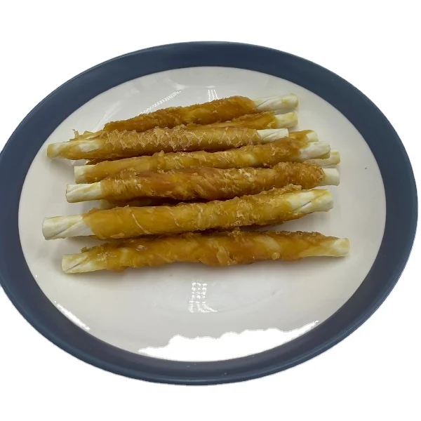 Натуральные чипсы для утки и мяса собак отбеленные палочки из воловьей кожи жевательные органические