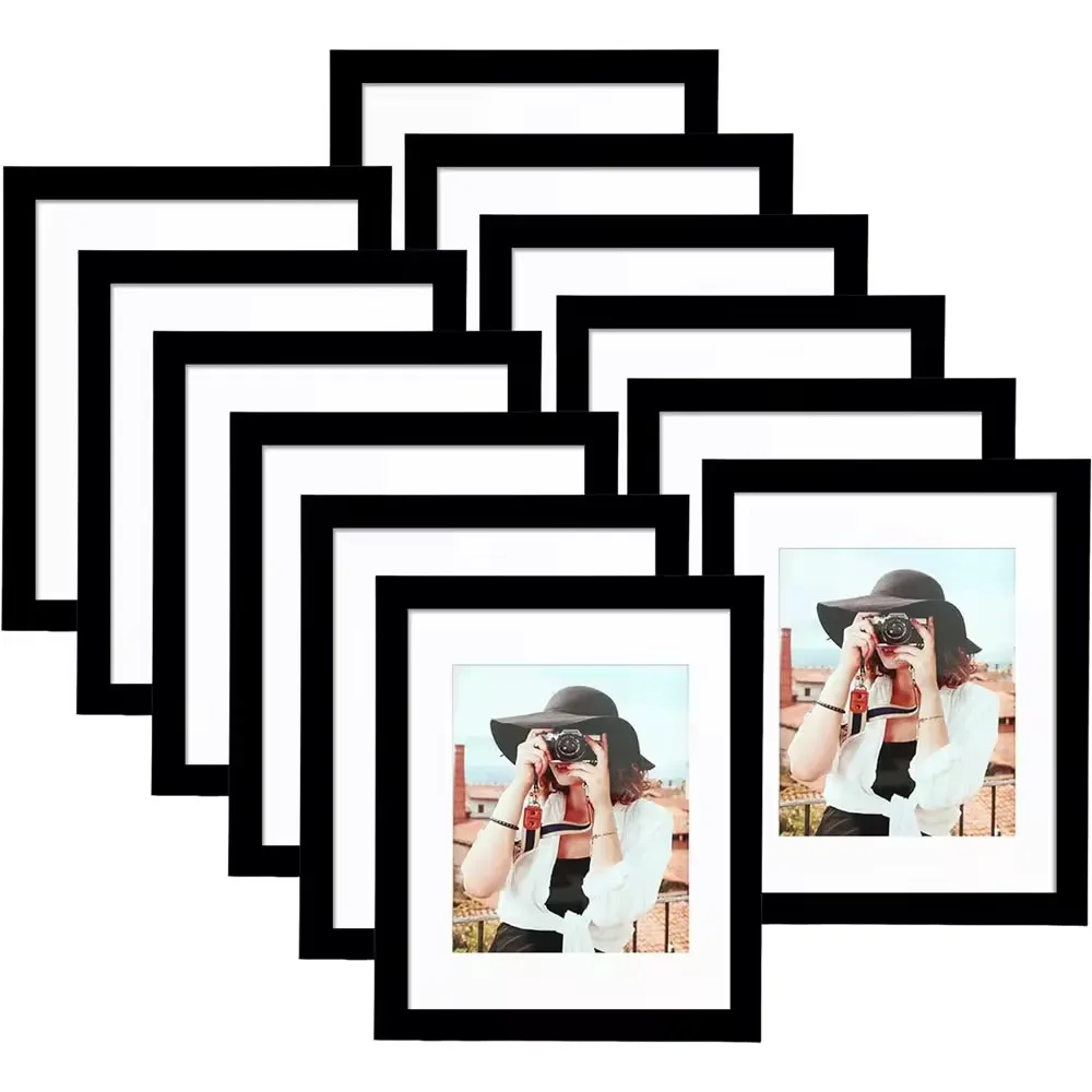 Оптовая Продажа с завода по индивидуальному заказу 8x10 деревянная фоторамка для плакатов вариант цвета и размера