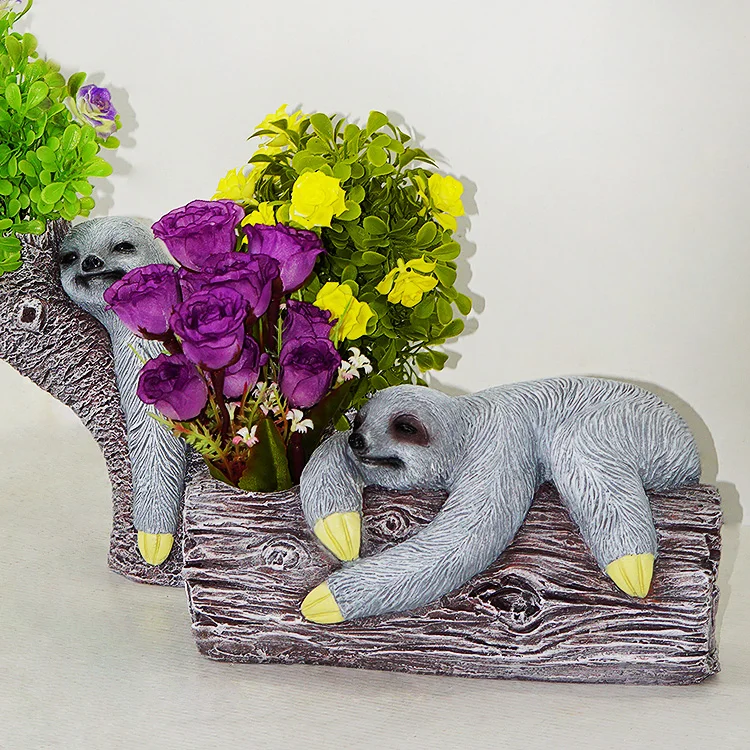 Best selling hand-made exquisite eco-friendly sloth animal  resin crafts   home decoration holiday  kit set epoxy mo