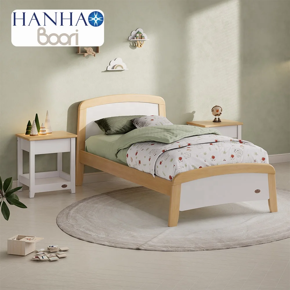 Only B2B Boori Wooden Bedroom Furniture Solid Wood Children Single Bed Frame for Kids