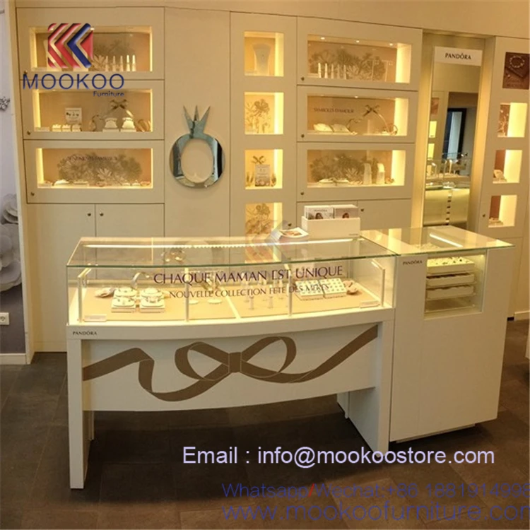 Modern Style pandora Jewellery-Showroom-Designs