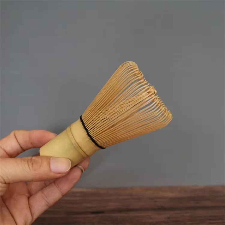 Custom Logo Wholesale Starter Kit Japanese Style Tradition For Matcha Power Brush Chasen Organic Bamboo 100 Prongs Matcha Whisk