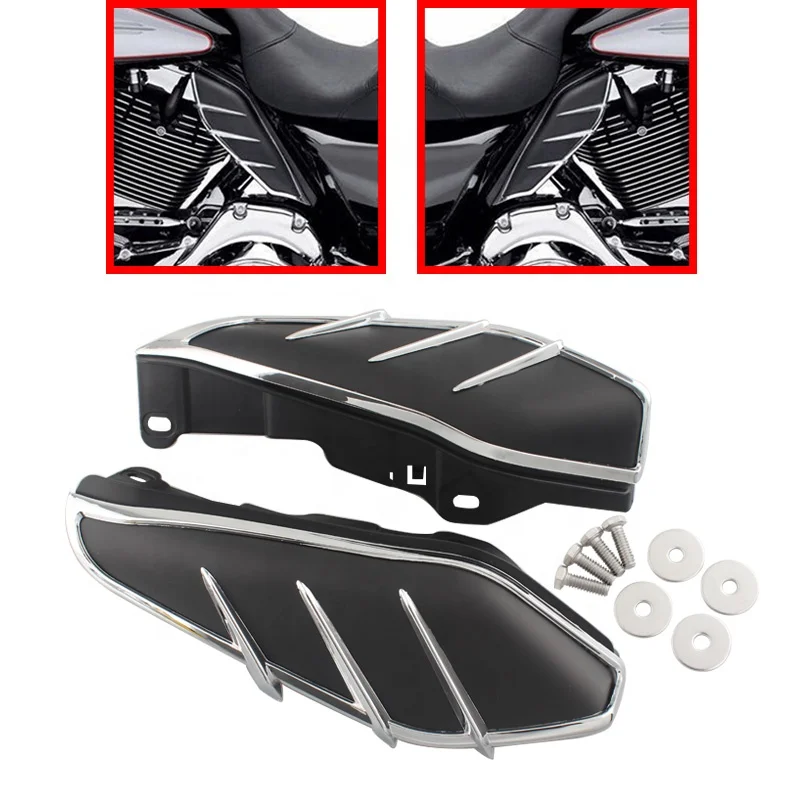 Motorcycle Mid-Frame Air Deflector Heat Shield For Harley Touring Electra Street Glide Road King CVO Limited FL FLTR FLHX