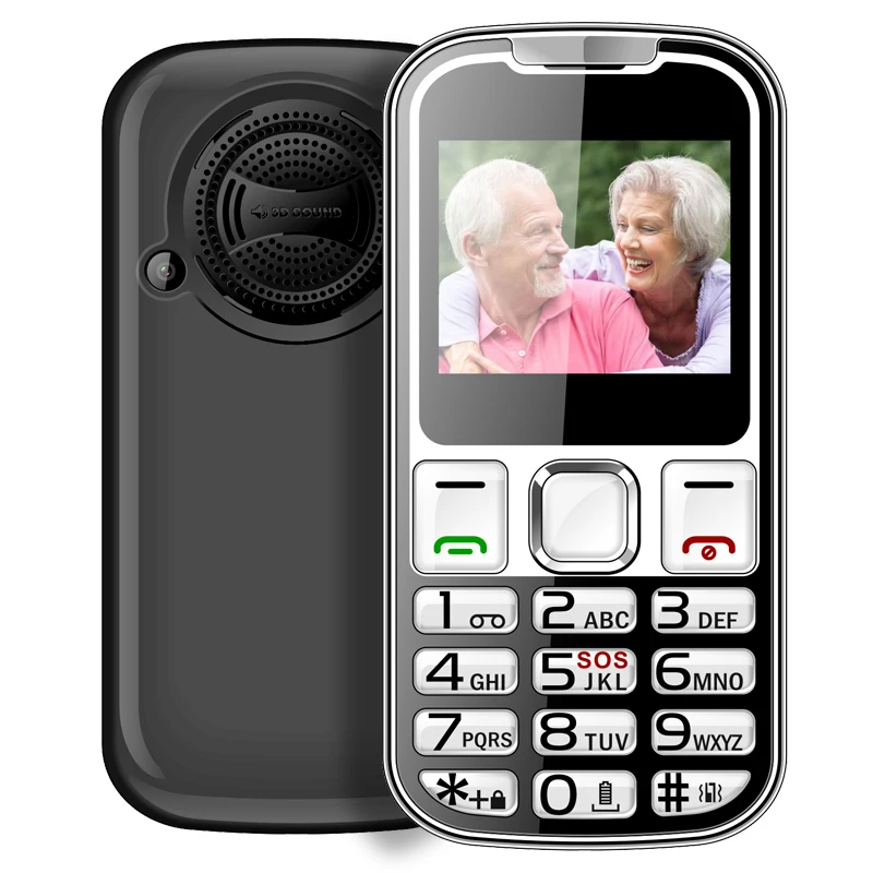 W26 Factory Price Wholesale 2.2inch Unlocked 2G Senior Phone with SOS Big Volume Big Button Phone for Elderly