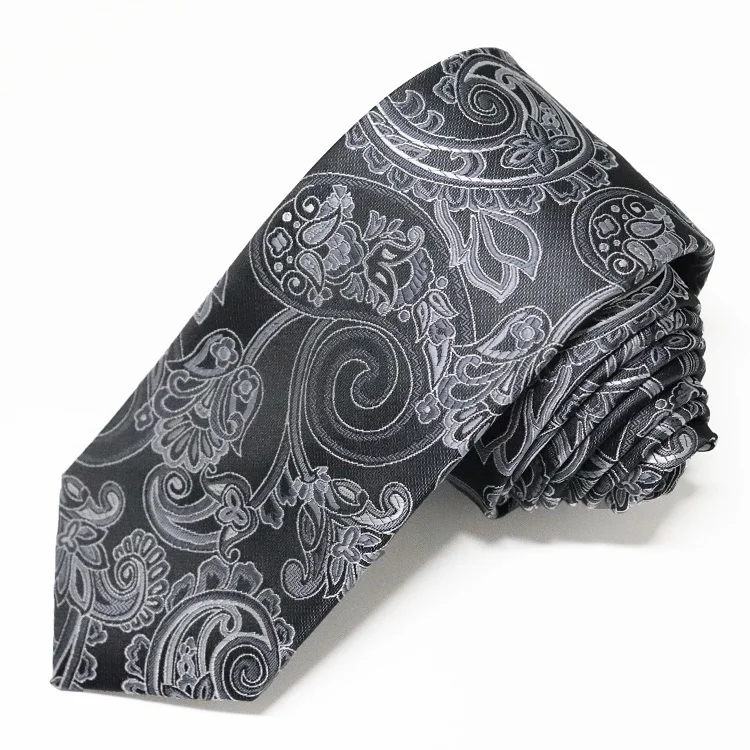 Custom necktie Manufacturer 2024 fashion patterned silk tie for men woven jacquard mens tie for retro elegance
