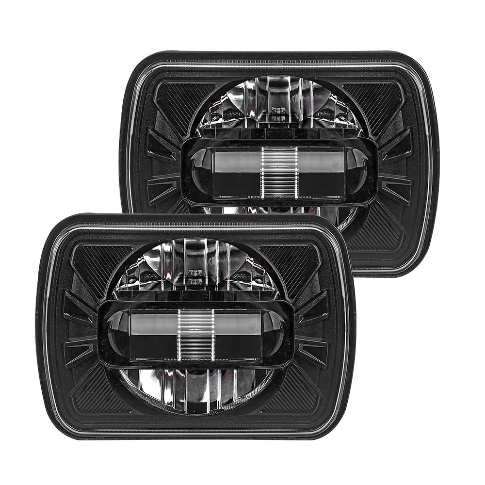 
LOYO Kingkong headlight 7x6 7inch square headlamp DRL 6500K 7inch led headlight 