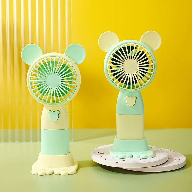 Mini Handheld Fan USB Rechargeable Portable Fan 3 Wind Speeds Can be Phone Stand For Shopping