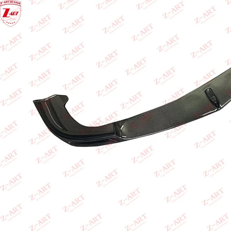 Z-ART C63 Carbon Fiber Front Chin For Benz W204 2011-2014 Carbon Fiber Front Bumper For Mercedes Benz C Class W204 C63 Body Kit