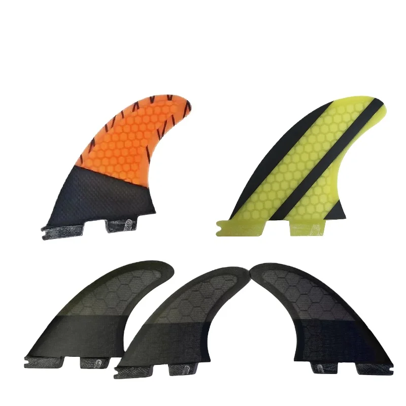 Fcs 2 tab плавники из углеродного волокна/стекловолокна тройные для серфинга высокая прочность и oem