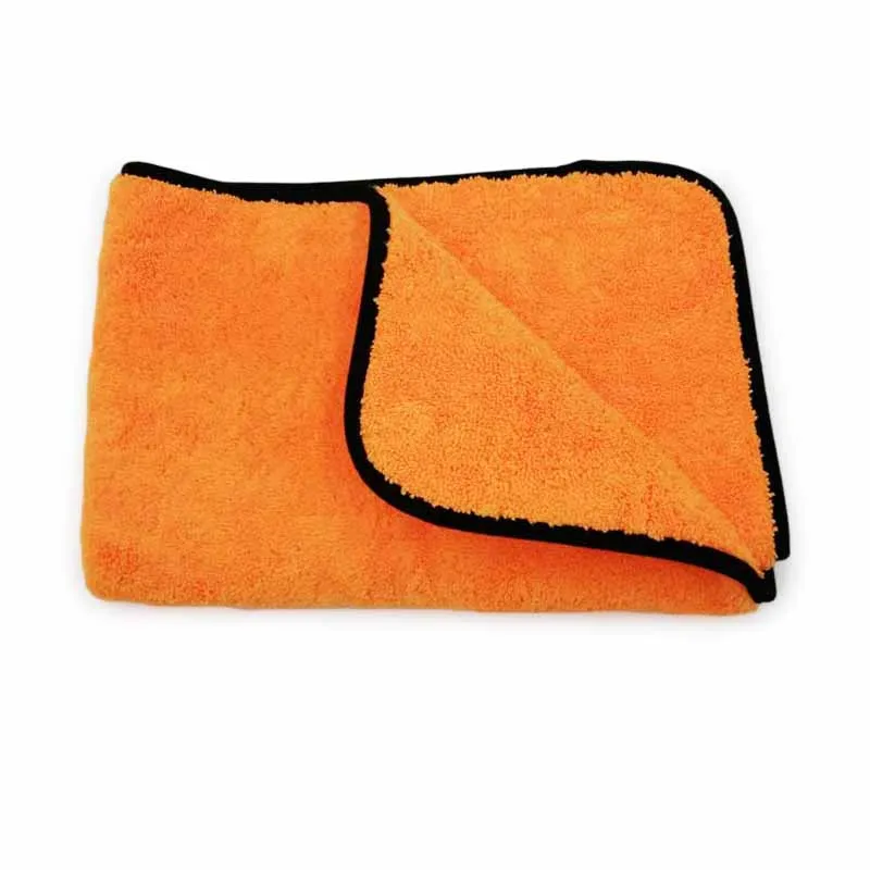 Selections multifunctional orange wrapped towels with microfiber high and low piles towels