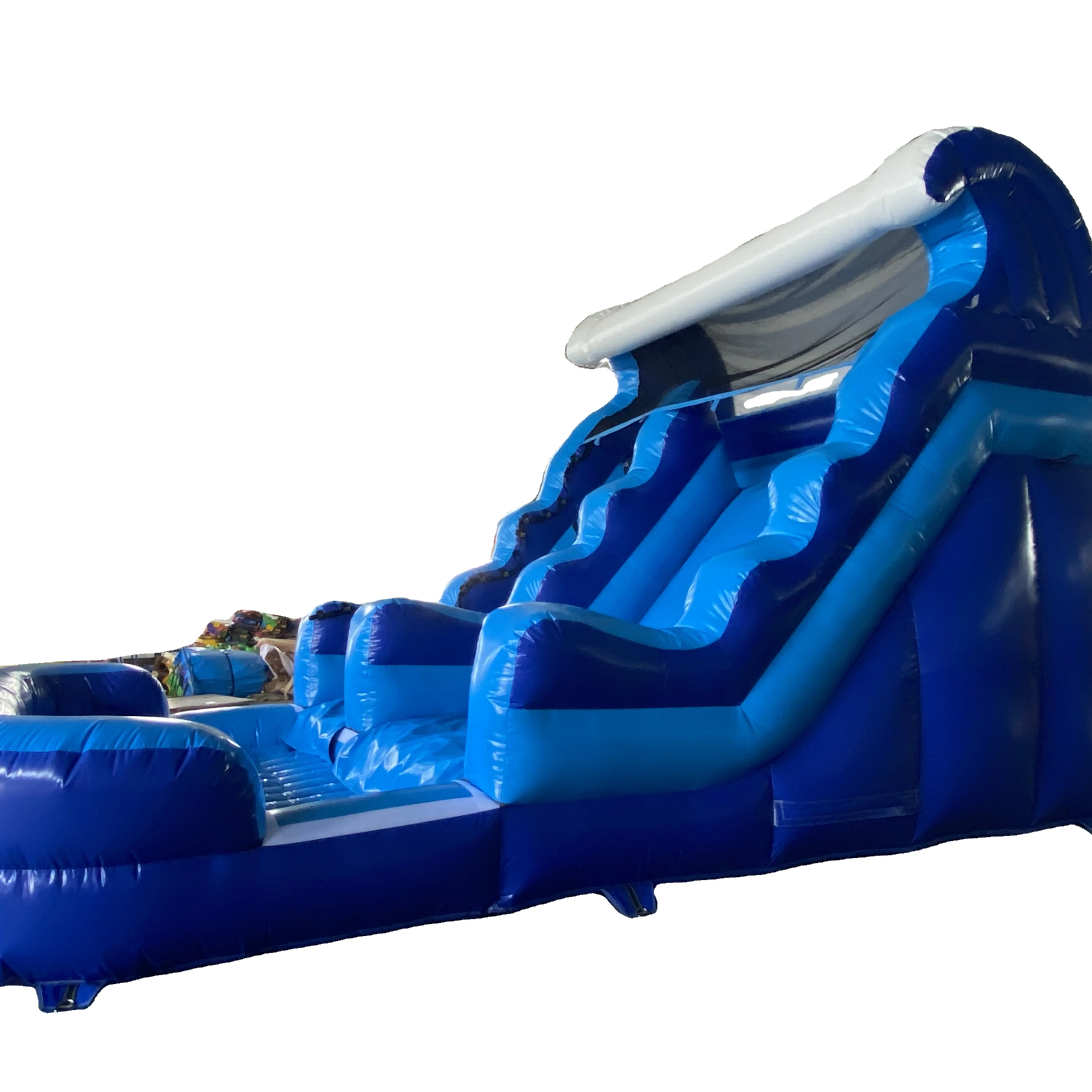 Hot Sale Inflatable Water Slides Blue Rush Inflatable Slide