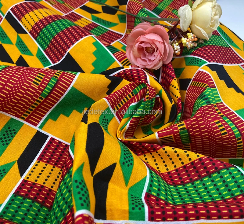 Wholesales Latest Tecidop African Prints Fabric 100% Cotton Tecido Ankara Double Face Wax Printed Fabrics