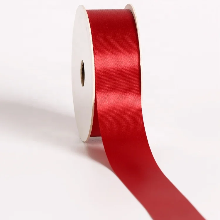 Satin Ribbon China Supplier Embossed Edge Pressed Edge Polyester RIBBONS Single Face 100% Polyester Solid Color Patterned 1 Day