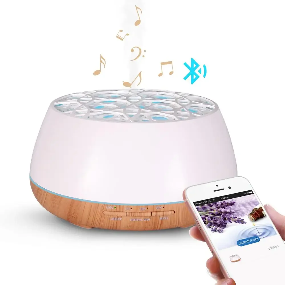 400ML ultrasonic Bluetooth sound spray humidifier anti-dry burning silent essential oil perfume deodorizer Perfume diffuser
