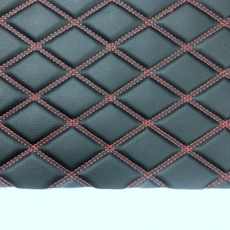 Different design embroidery PVC leather for car seat cover and car mat making