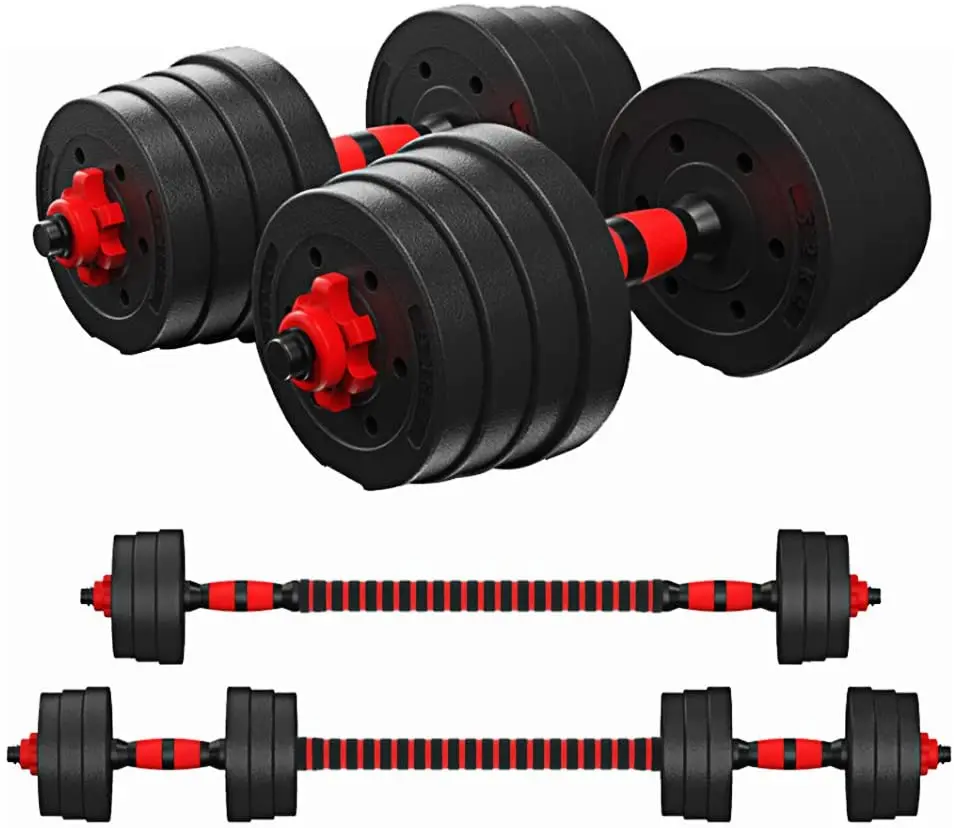 
Adjustable Dumbbells Barbell 2 in 1 with Connector dumbbell set gym Adjustable Dumbbell Barbell Sets for women and men 