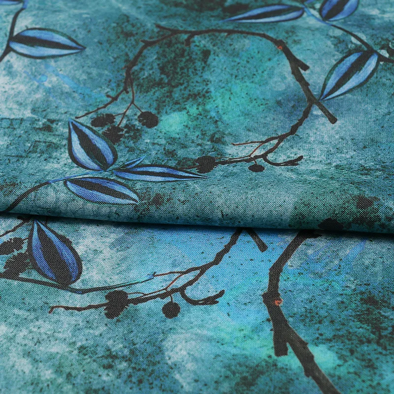 120GSM 100% Pure custom print fabric linen fabric printed for garment and pillow