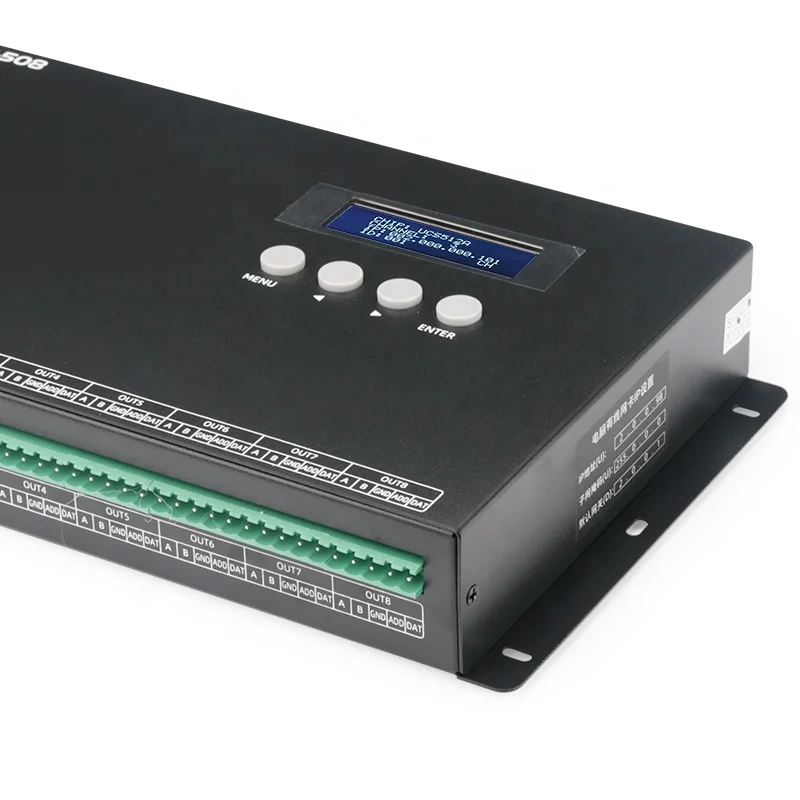 EN-508 Art-Net 8CH 8 Channel Output Programmable SPI Pixel Digital ONLINE LED Controller