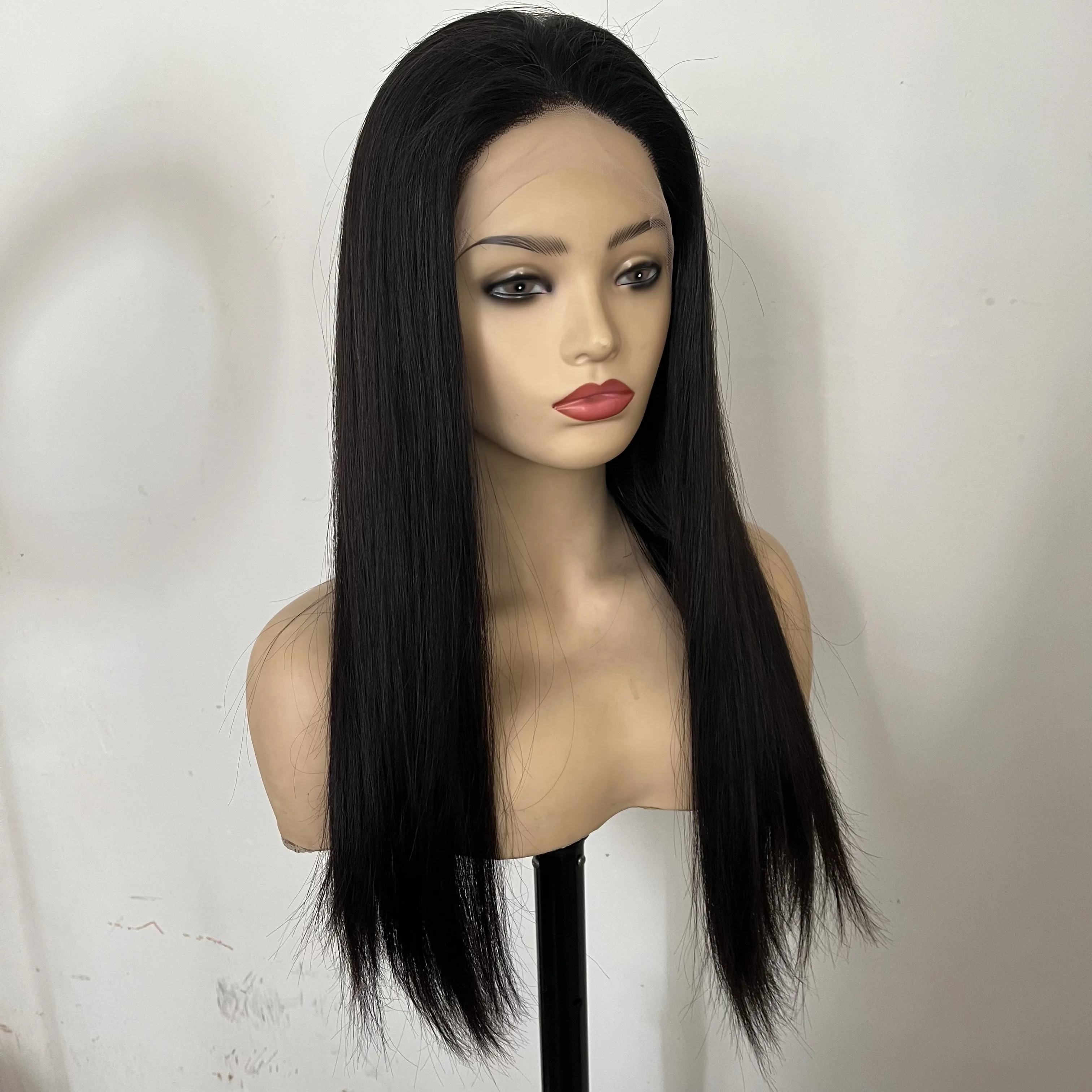 Top Quality Custom Wig Factory Supplier Unprocessed Raw Virgin European Hair Hand Silk Top Full Lace Jewish Wigs