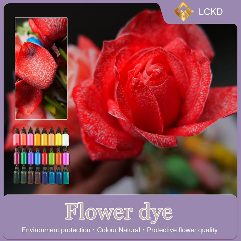 Floral color absorption Give the ordinary flowers a beautiful shell Flower dye