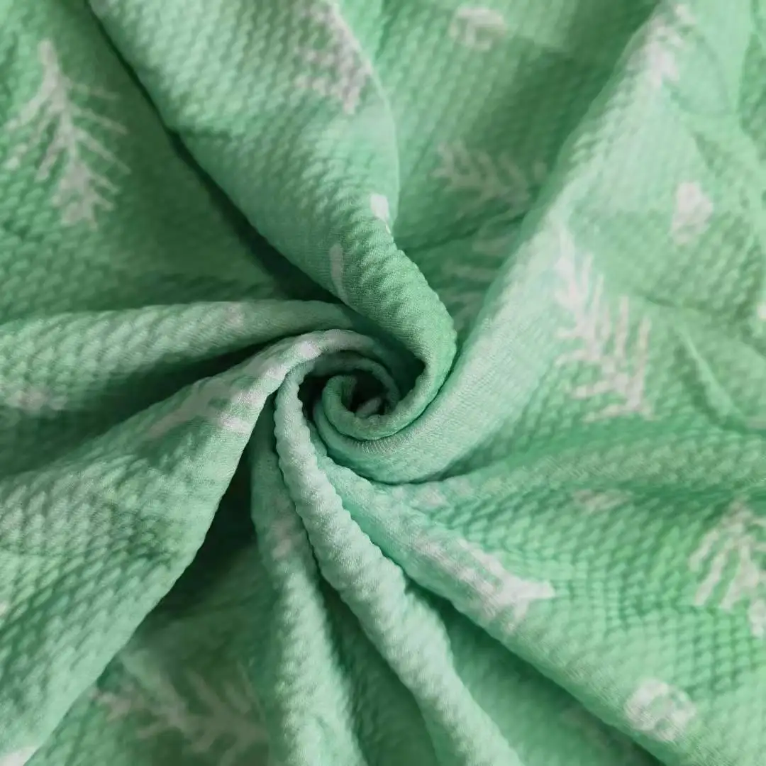 Custom Printing Jacquard For Garments No MOQ In Stock Bullet/liverpool Texture Fabric Knit