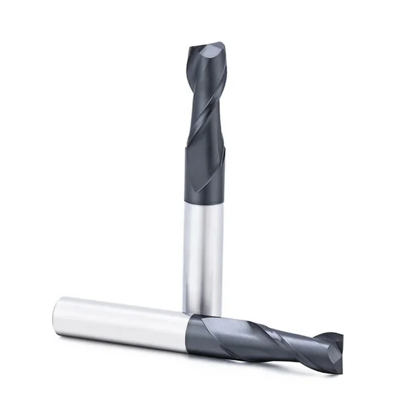 New Brand  Solid Carbide 2 Flutes Square End mill HRC52 metric Size in stock CNC Machine Tools Milling Cutter Fresas in stock