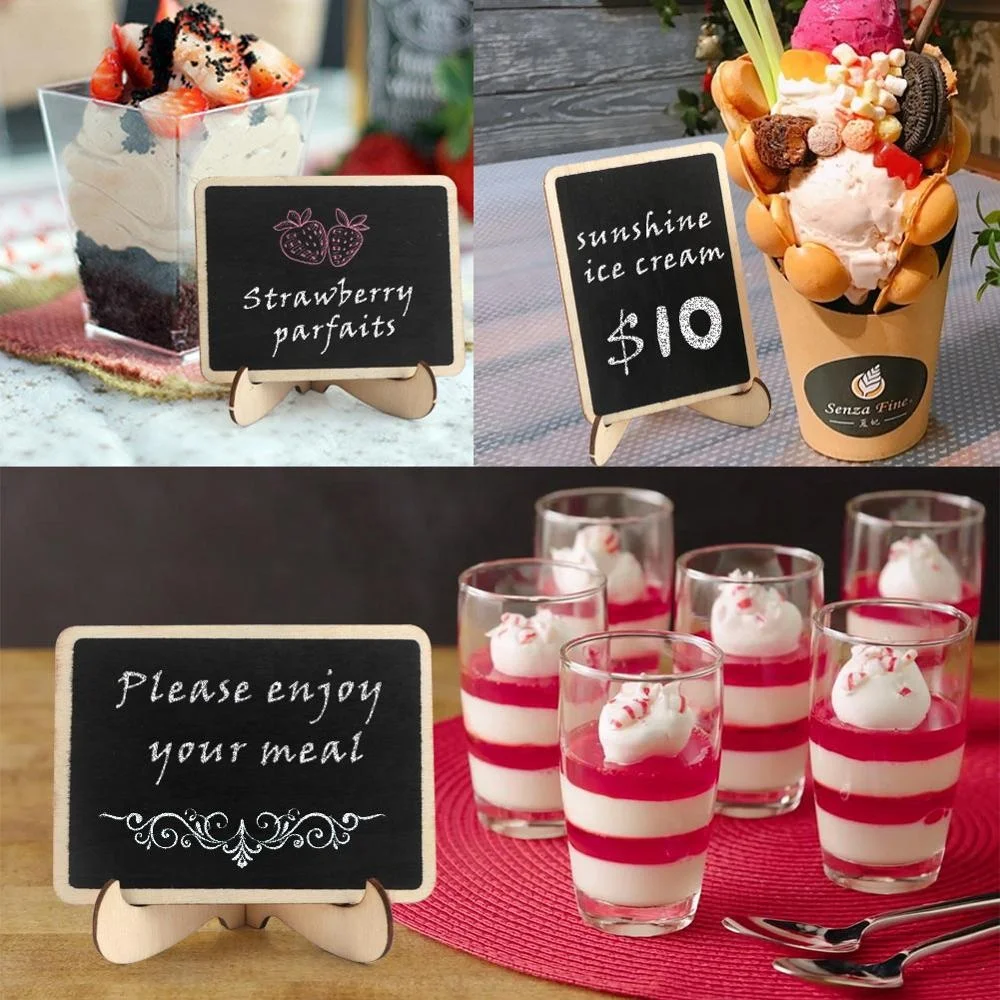 OurWarm, направление для свадебной вечеринки, 10 шт., доска, винтажная деревянная мини-доска, место для карточек, номер свадебного стола