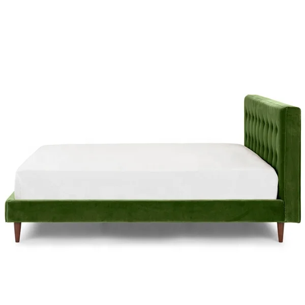Wholesale factory direct  bedroom sets furniture  European platform tufted fabric Soft upholstered Double bed