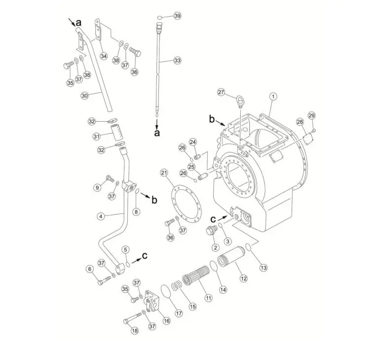 Shantui SD16 SD16L Transmission Gear Box Assembly 16Y-15-00000
