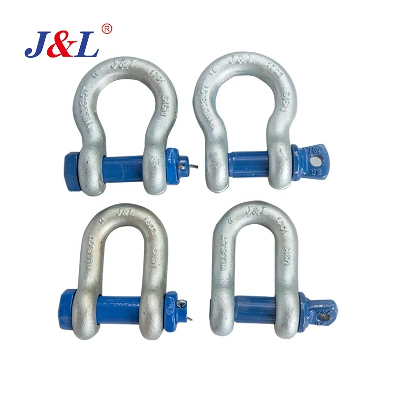 JULI alloy steel d shackle G210 US Type Galvanized Alloy Steel OEM ODM supplier