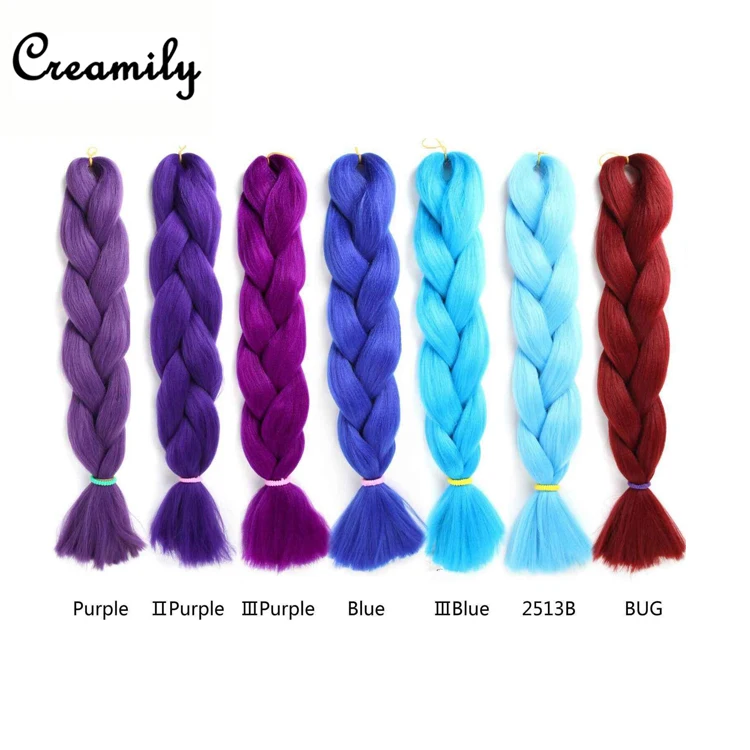 Creamily волосы, бесплатный образец, оптовая продажа, синтетические косички для плетения волос