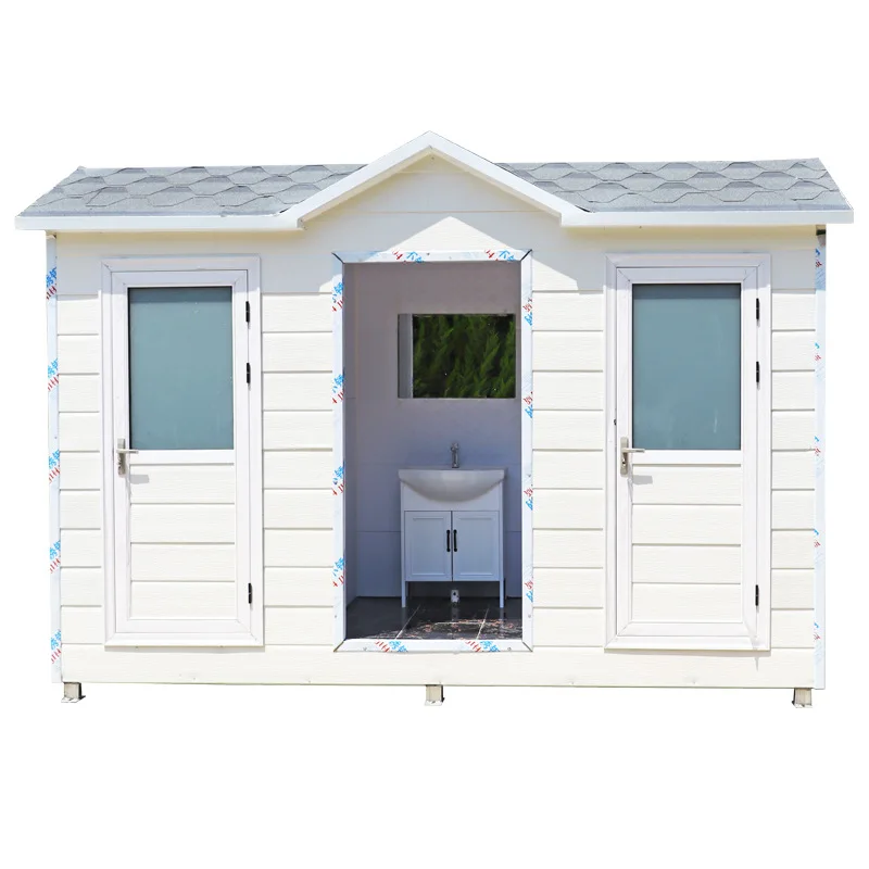 Настраиваемый сборный ПВХ вилла заводская цена двухместная спальня Модульный туалет расширяемый контейнер John ванная комната Туалет