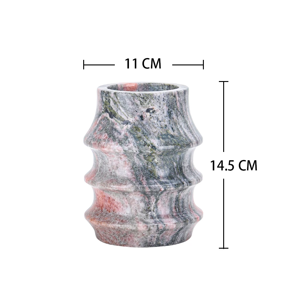 Nordic Modern Style Natural Marble Vase For Artificial Flowers And Fresh Flowers Table Flower Vase For Home Interior Decor