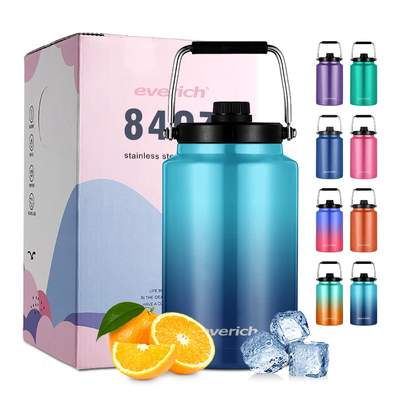 2022 New Customized Logo Stainless Steel 84oz Beer Growler  Beer Jug Water Vacuum Insulated Beer Growler Jug