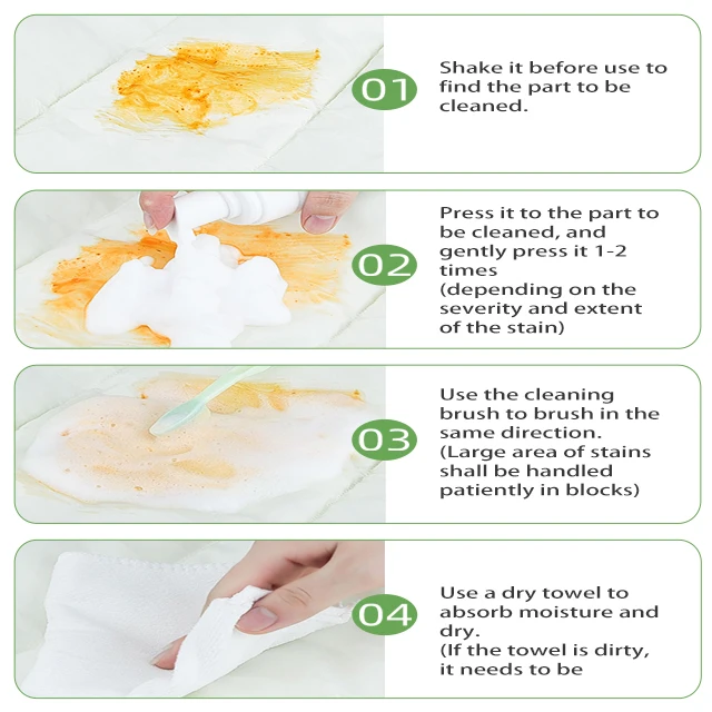 180ml Dry Cleaning Agent Down Jacket Dry Cleaner Sofa Carpet Household Cleaner