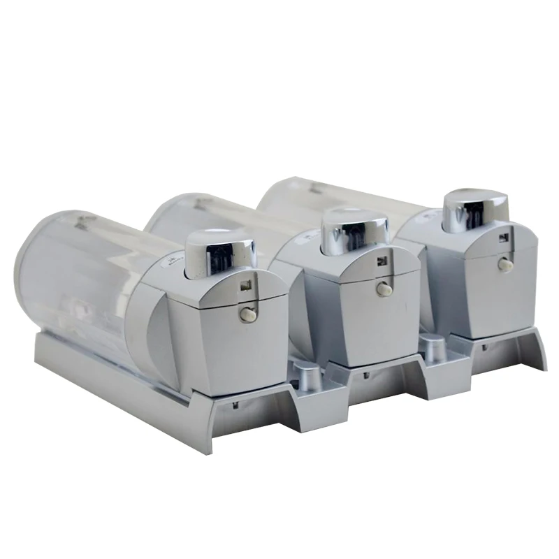 300*3ml Wholesale Bathroom shower soap shampoo dispenser 3 containers CD-3006B