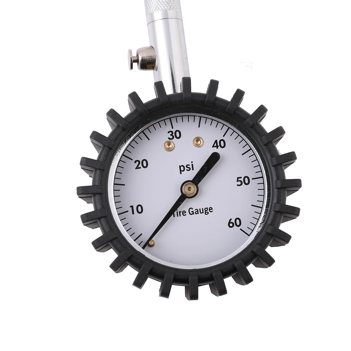 Heavy Duty Analog Tire Pressure Check Gauge with 360 Degree Swivel Air Chuck