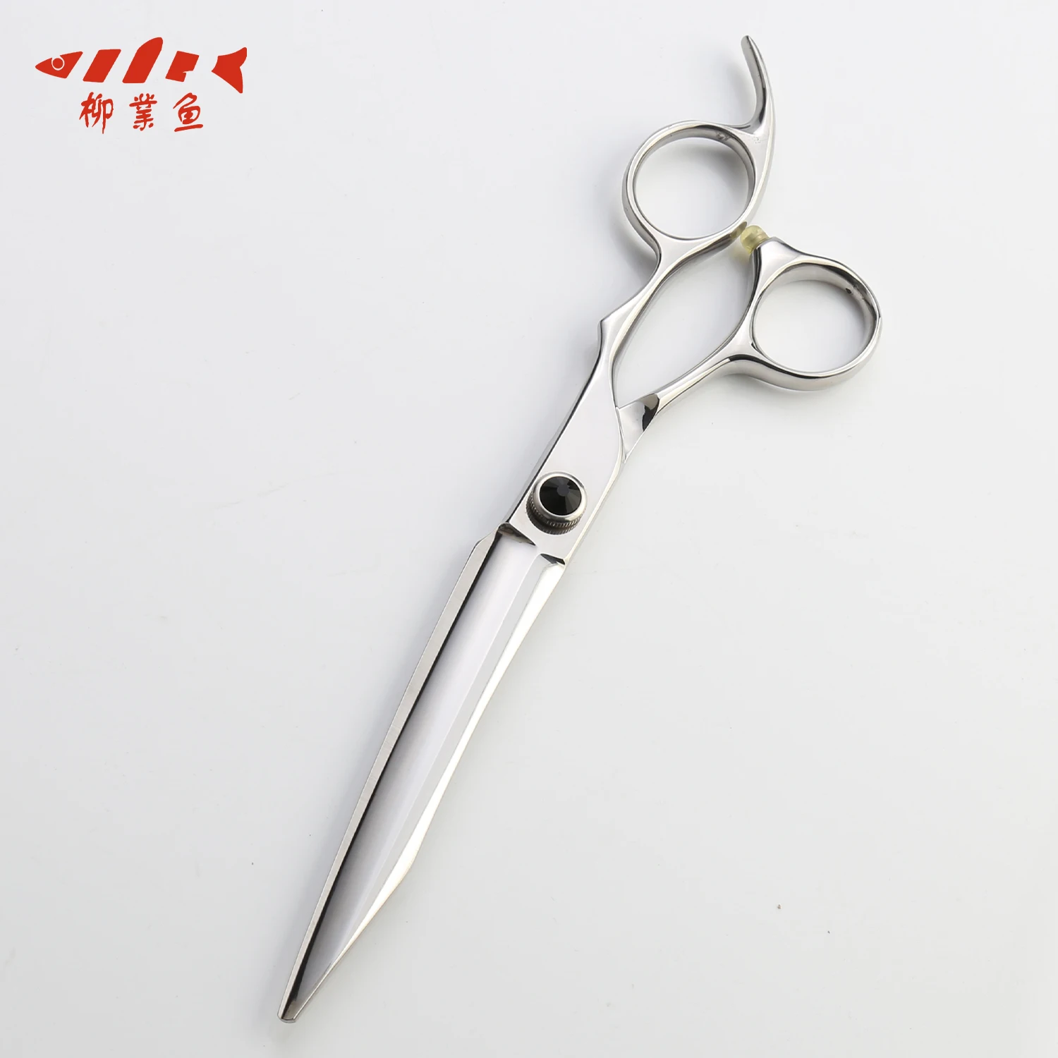 7.5 440C Steel  Pet Curved scissors Dog grooming scissors  Grooming Shears Set for dog cat  Straight Scissors