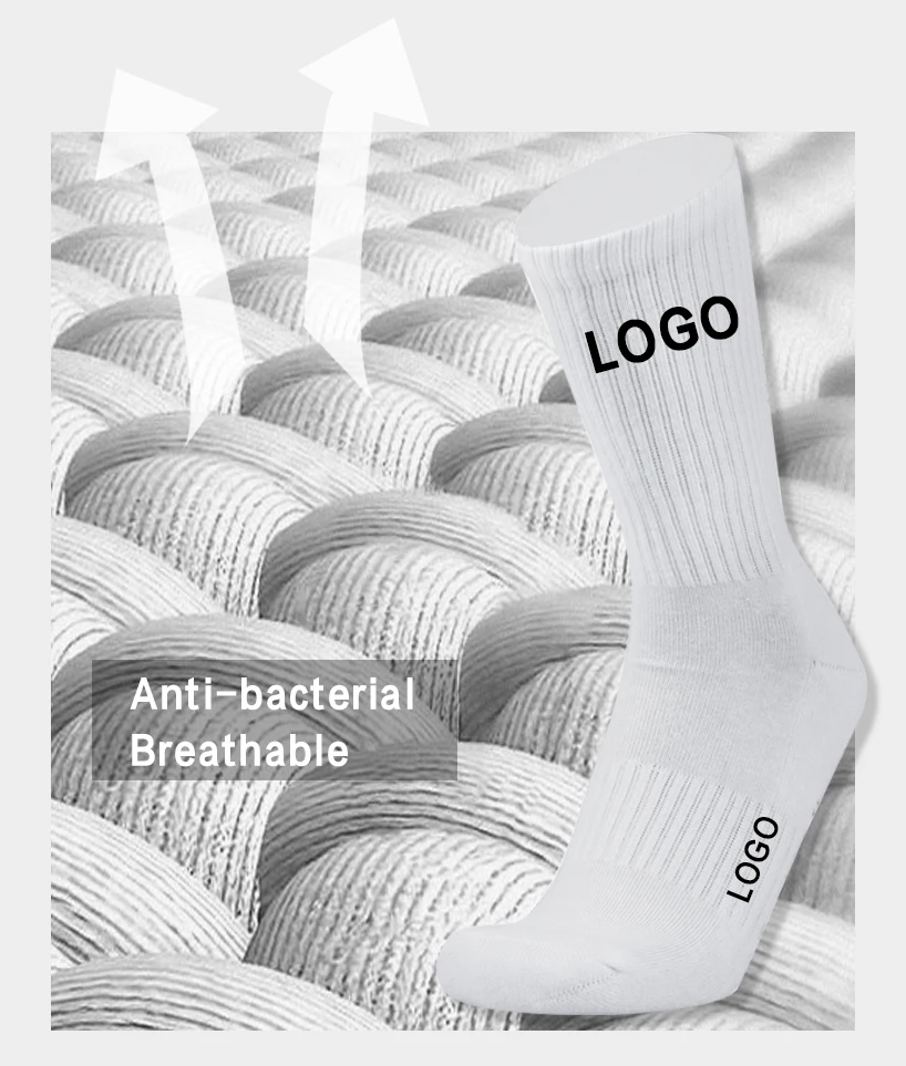 HAD Custom Cotton Men Socks Custom Made Crew Socks Custom Logo Fashion Cotton Socks