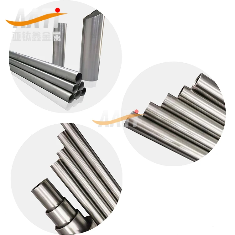 Customized Gr2 pure titanium pipe factory supplies high temperature resistant smooth seamless titanium pipe