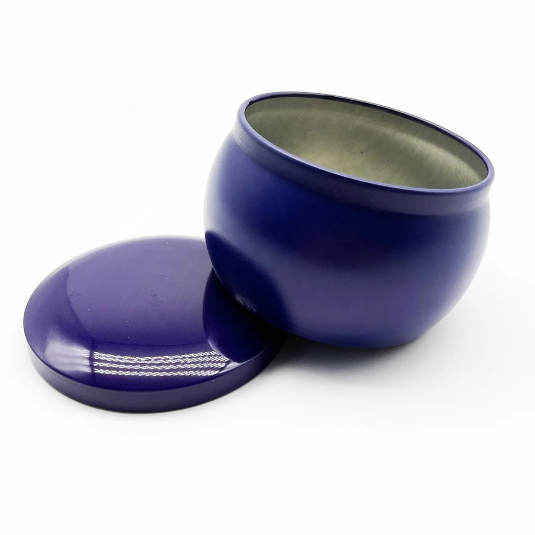 2oz two-piece metal tin can candle tin with lid massage tin with spout custom box cans for candles